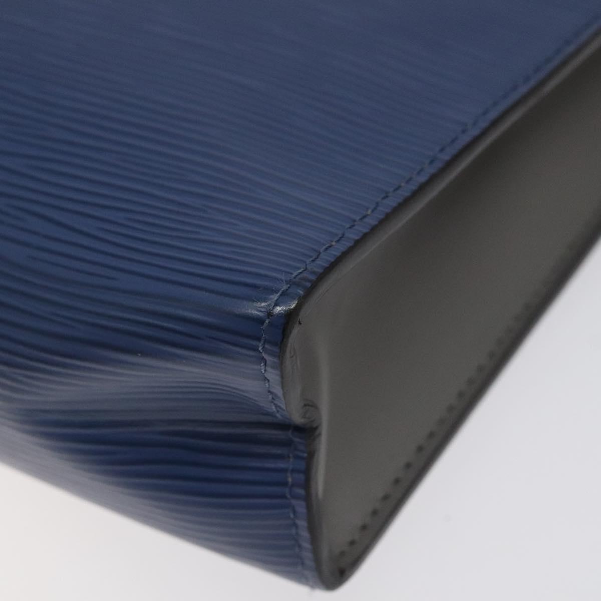 LOUIS VUITTON Epi Pochette Voyager MM Pouch Blue M62912 LV Auth 127163