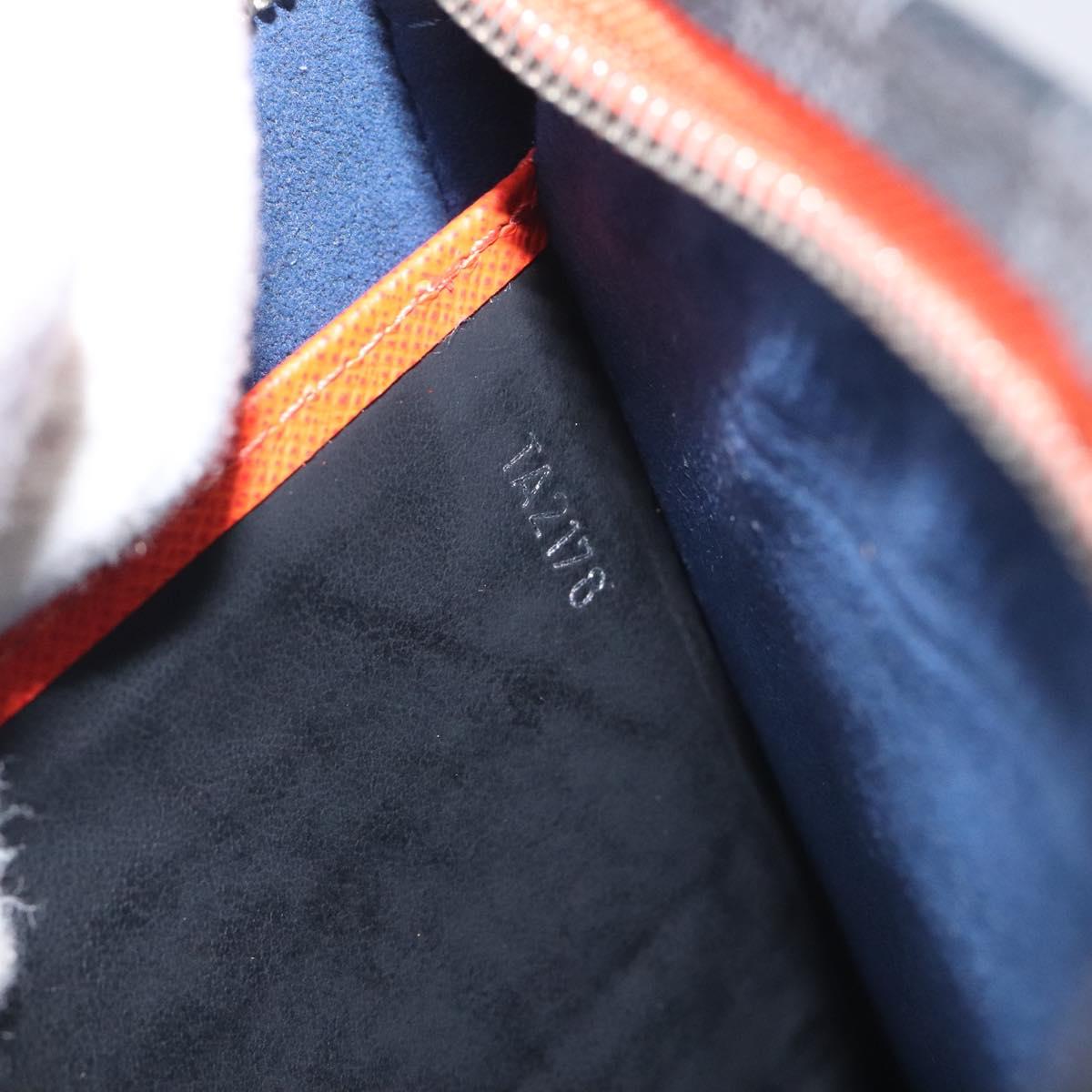 LOUIS VUITTON Epi Pochette Voyager MM Pouch Blue M62912 LV Auth 127163