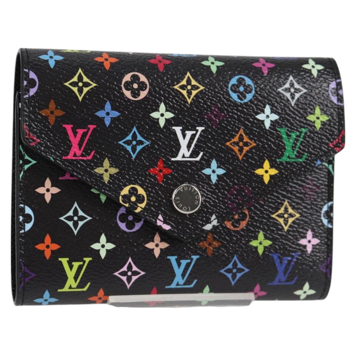 LOUIS VUITTON Multicolor Portefeuille Victorine Wallet M14163 LV Auth 127184SM