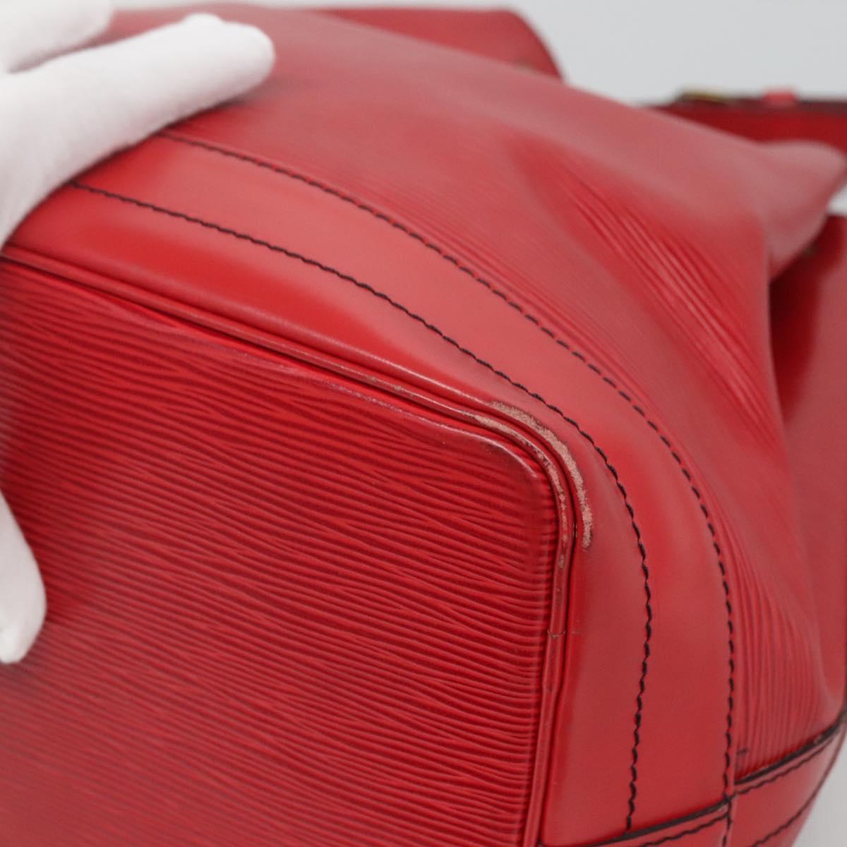 LOUIS VUITTON Epi Noe Shoulder Bag Red M44007 LV Auth 127203