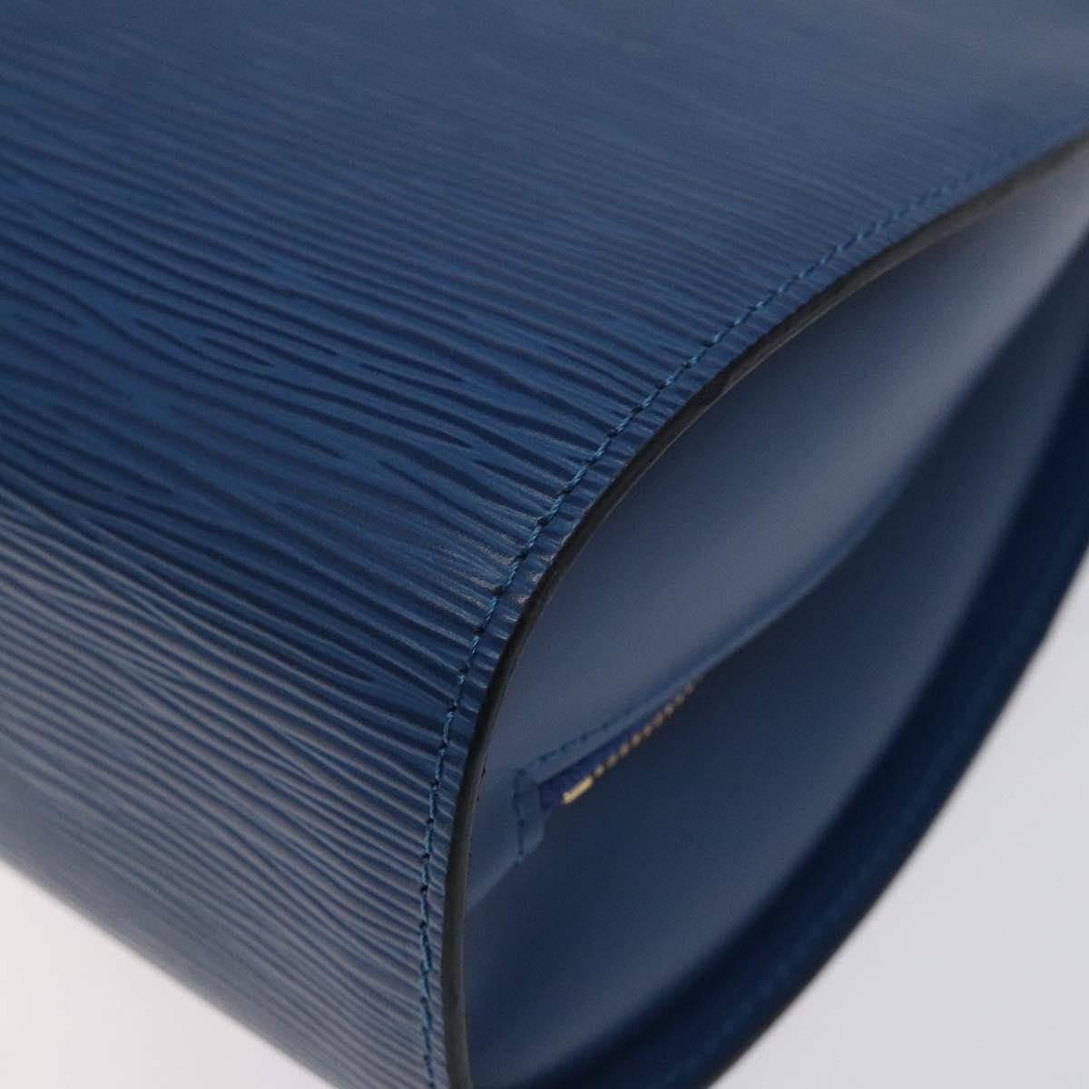 LOUIS VUITTON Epi Dauphine GM Pouch Blue M48435 LV Auth 127205