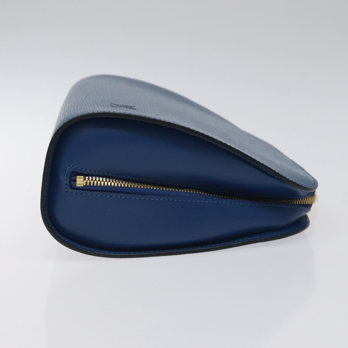 LOUIS VUITTON Epi Dauphine GM Pouch Blue M48435 LV Auth 127205