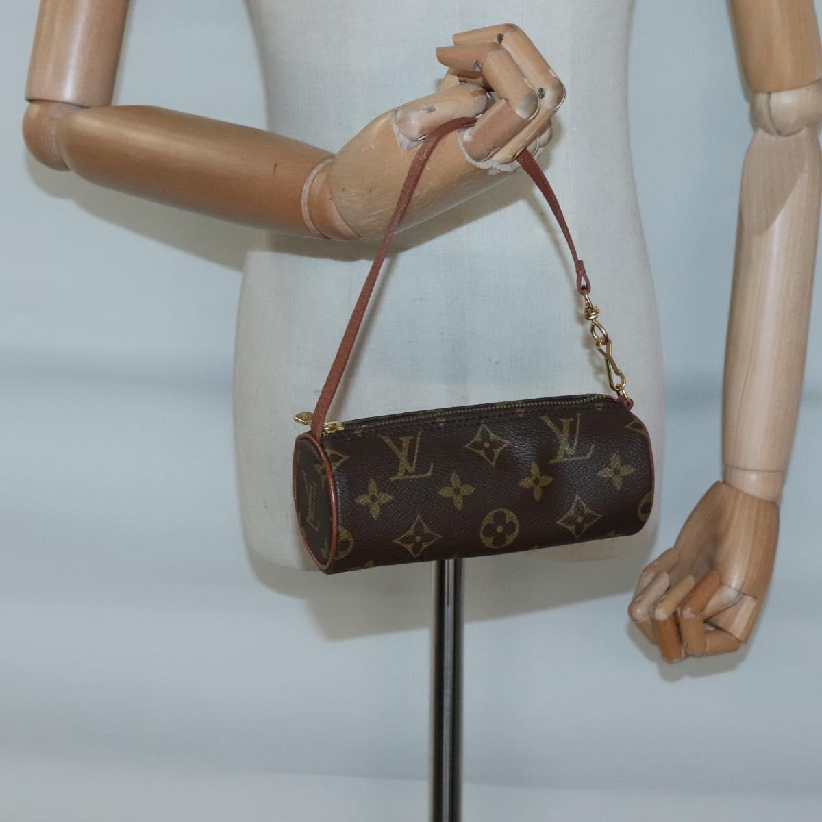 LOUIS VUITTON Monogram Papillon Pouch LV Auth 127221