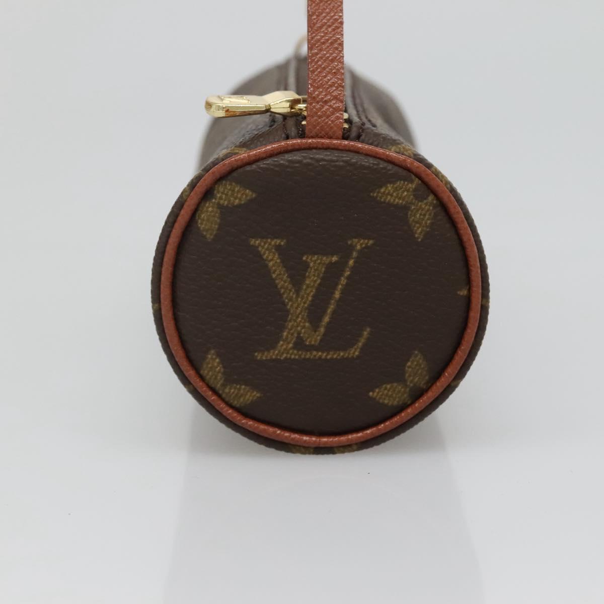 LOUIS VUITTON Monogram Papillon Pouch LV Auth 127221