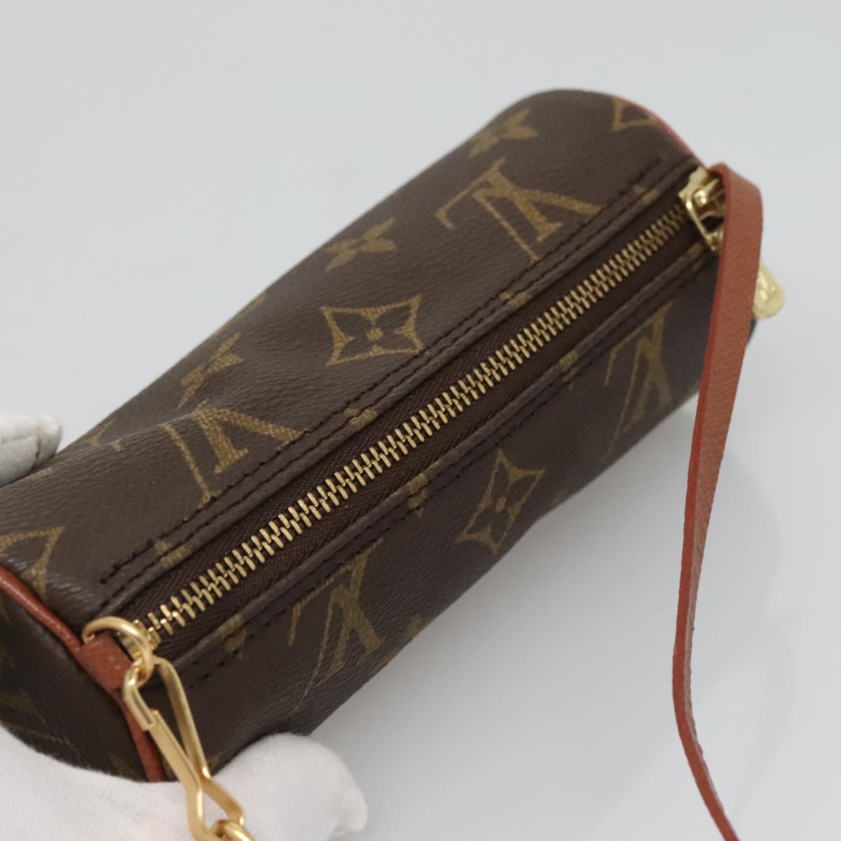 LOUIS VUITTON Monogram Papillon Pouch LV Auth 127221