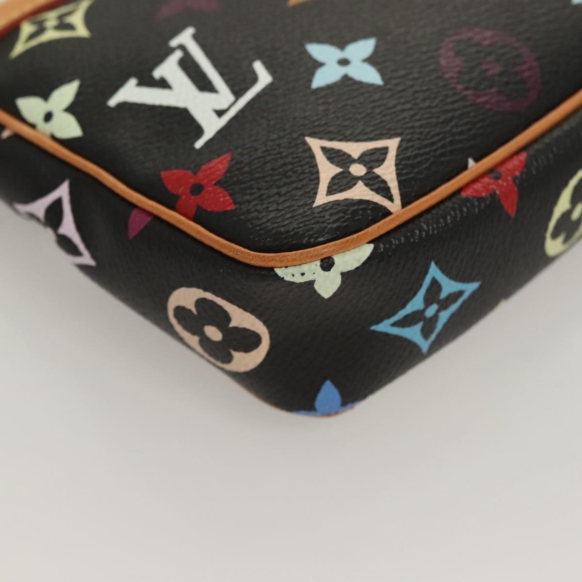 LOUIS VUITTON Monogram Multicolor Pochette Accessoires Black M92648 Auth 127223SAV