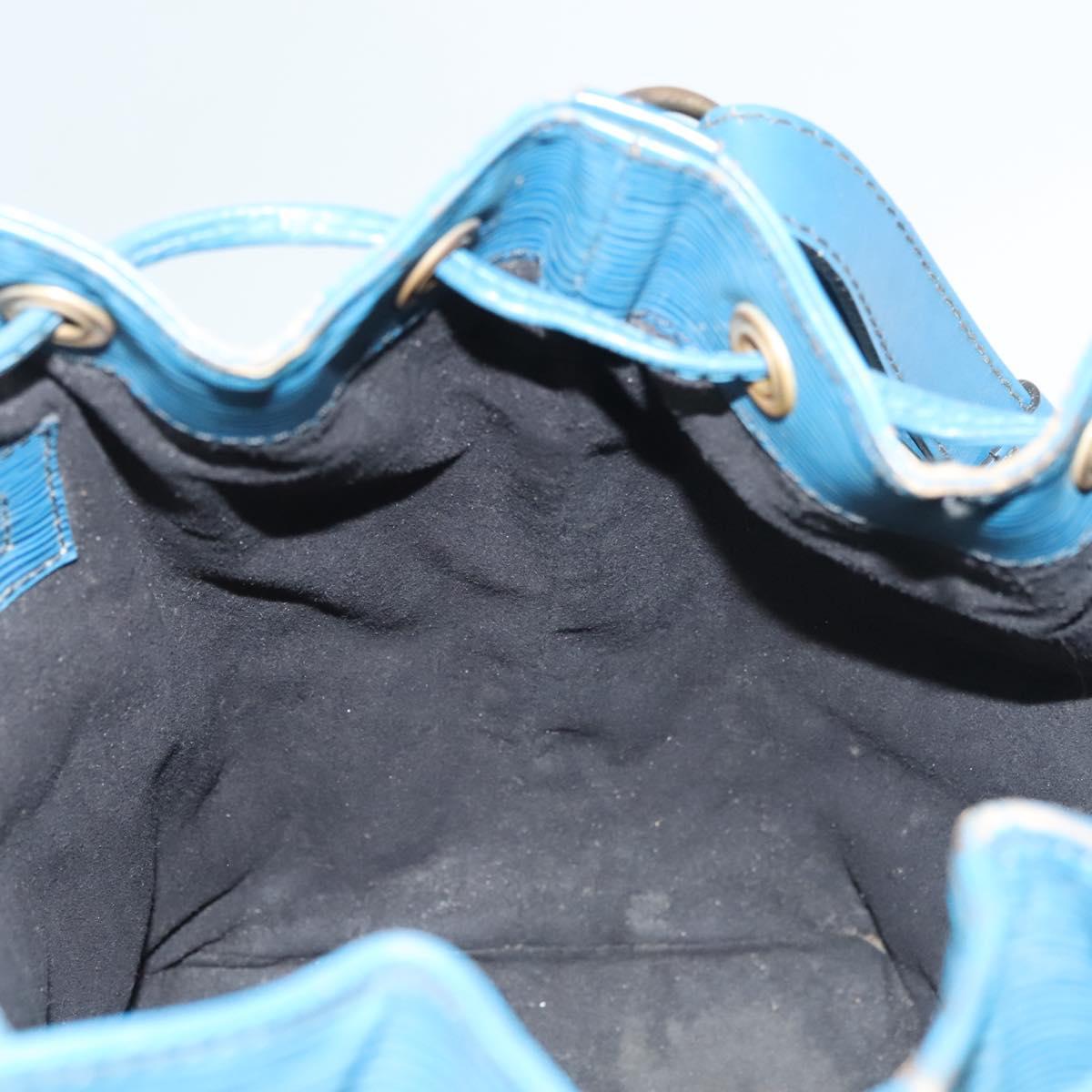 LOUIS VUITTON Epi Petit Noe Shoulder Bag Blue M44105 LV Auth 127238