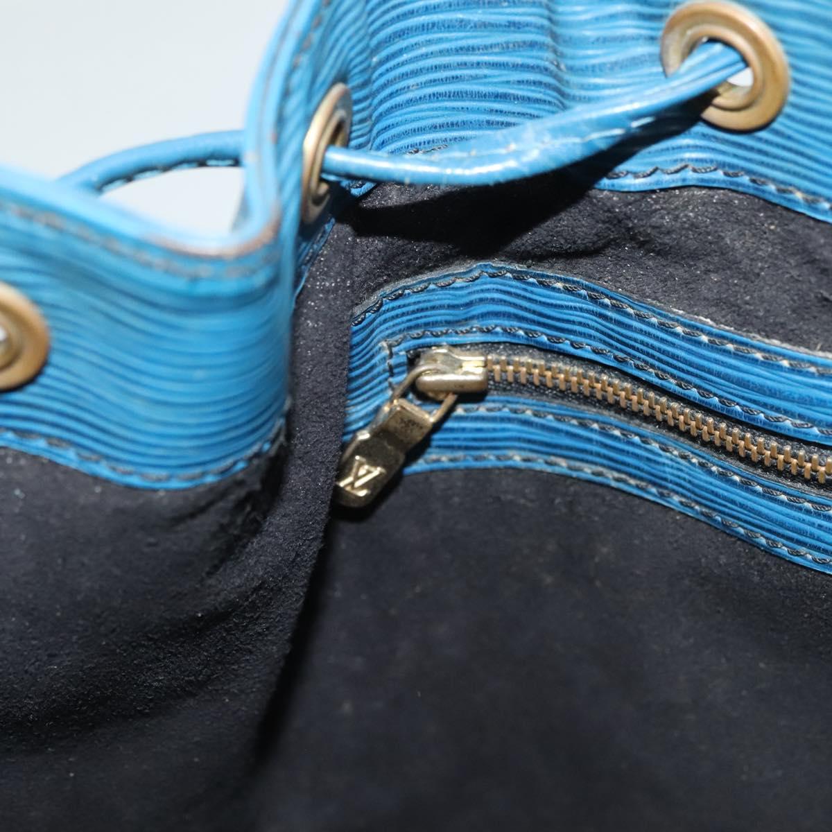 LOUIS VUITTON Epi Petit Noe Shoulder Bag Blue M44105 LV Auth 127238