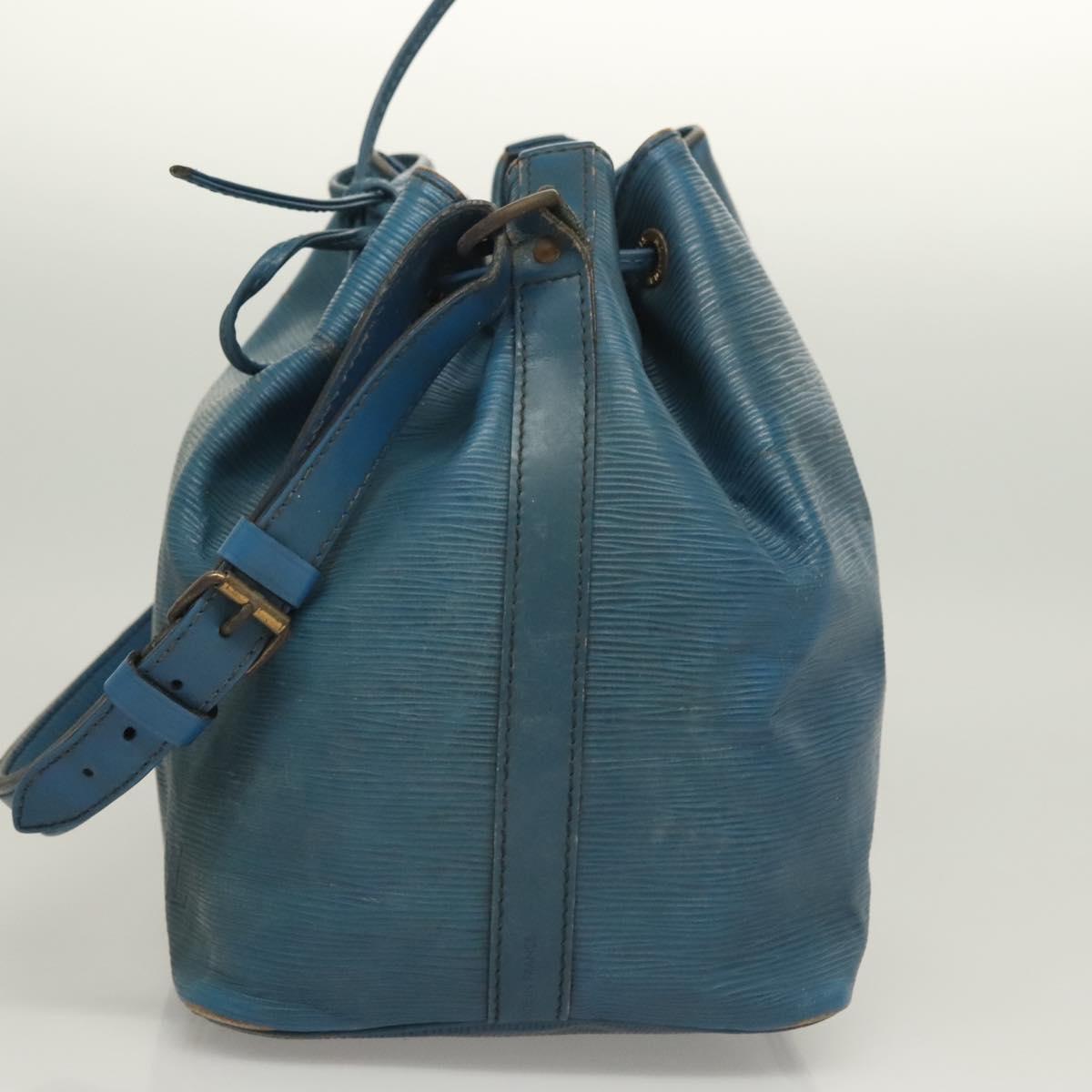 LOUIS VUITTON Epi Petit Noe Shoulder Bag Blue M44105 LV Auth 127238