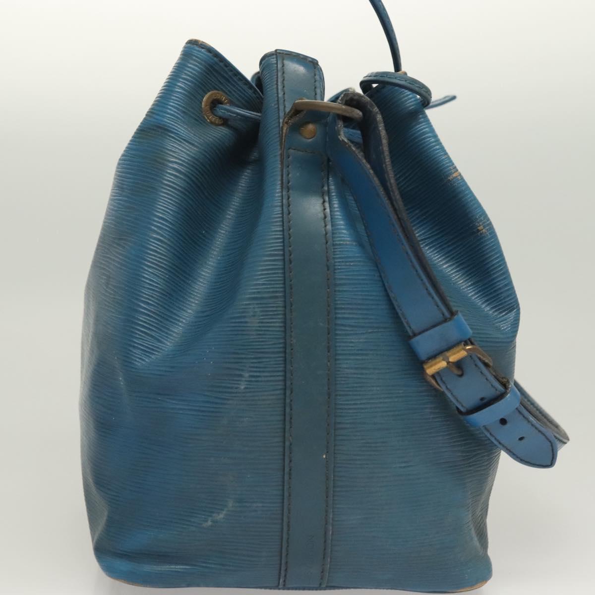 LOUIS VUITTON Epi Petit Noe Shoulder Bag Blue M44105 LV Auth 127238