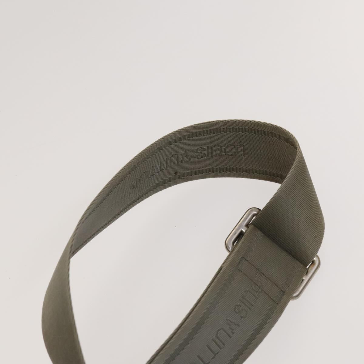 LOUIS VUITTON Taiga Vernis Shoulder Bag 2Set Beige Gray LV Auth 127248