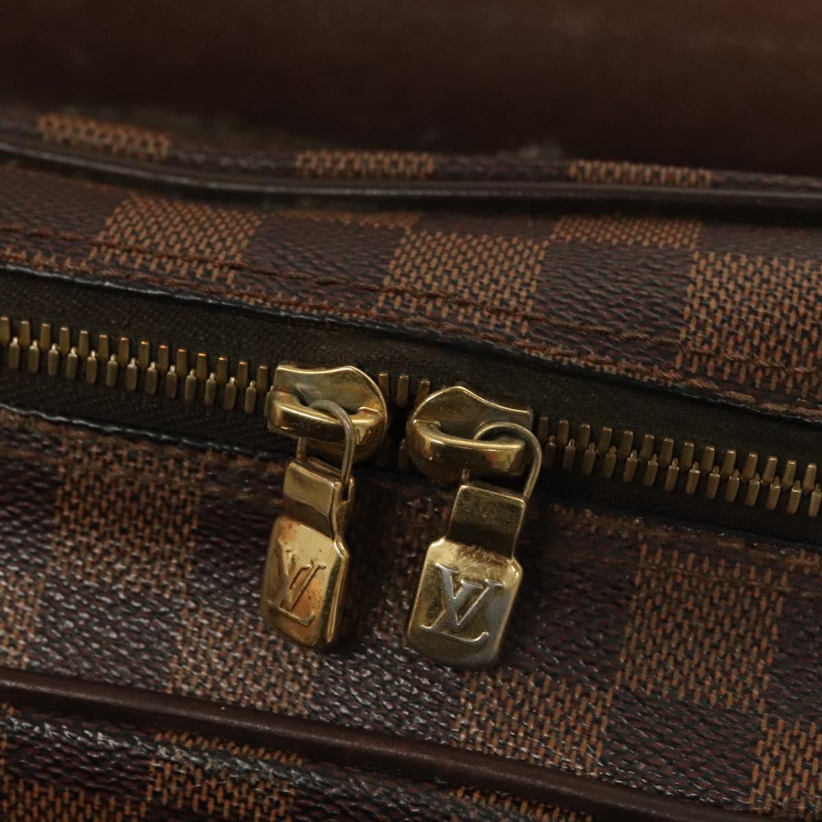 LOUIS VUITTON Damier Ebene Shelton GM Shoulder Bag N41148 LV Auth 127278