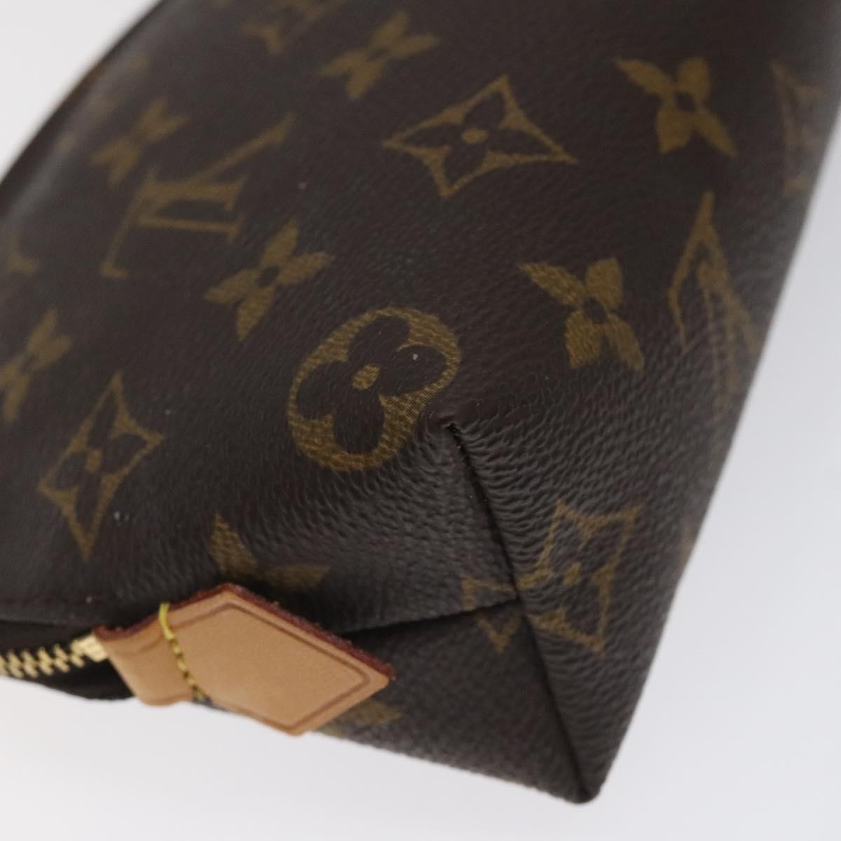 LOUIS VUITTON Monogram Pochette Cosmetic PM Cosmetic Pouch M47515 LV Auth 127297