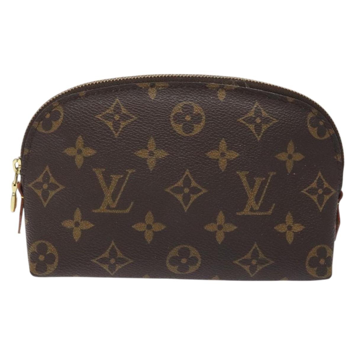 LOUIS VUITTON Monogram Pochette Cosmetic PM Cosmetic Pouch M47515 LV Auth 127297