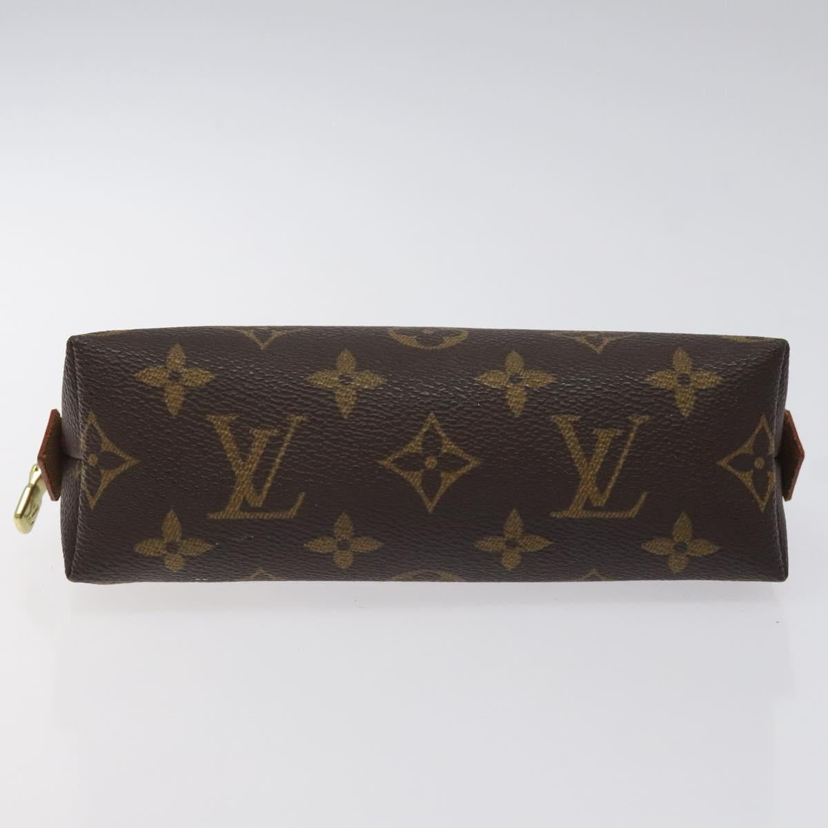 LOUIS VUITTON Monogram Pochette Cosmetic PM Cosmetic Pouch M47515 LV Auth 127297