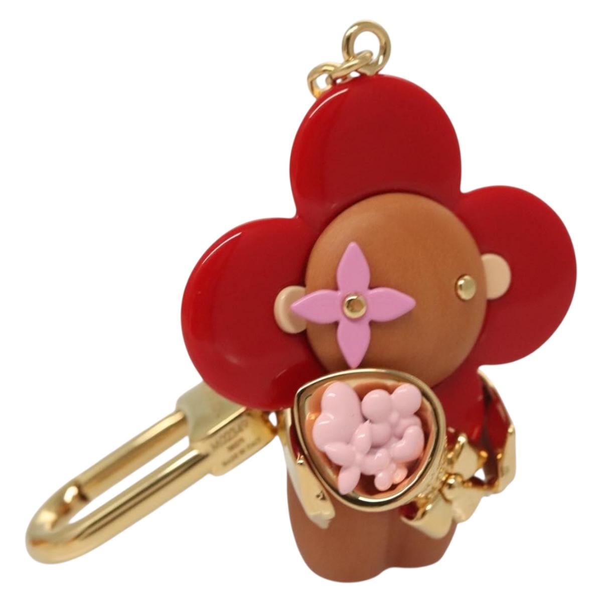 LOUIS VUITTON Monogram Vivienne Amour Charm Red M02349 LV Auth 127325M