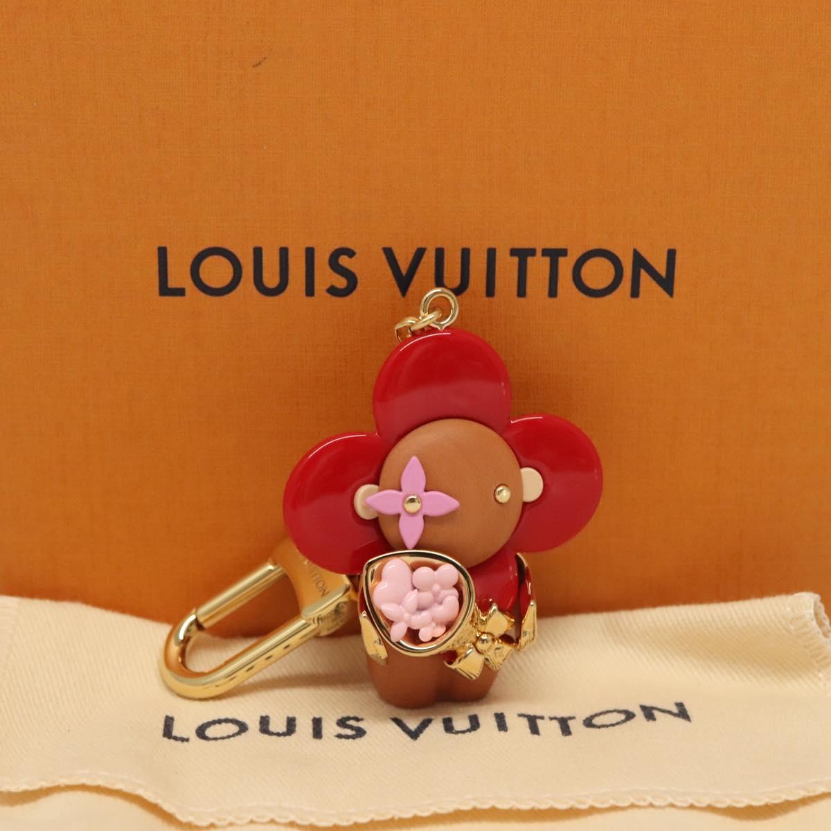 LOUIS VUITTON Monogram Vivienne Amour Charm Red M02349 LV Auth 127325M