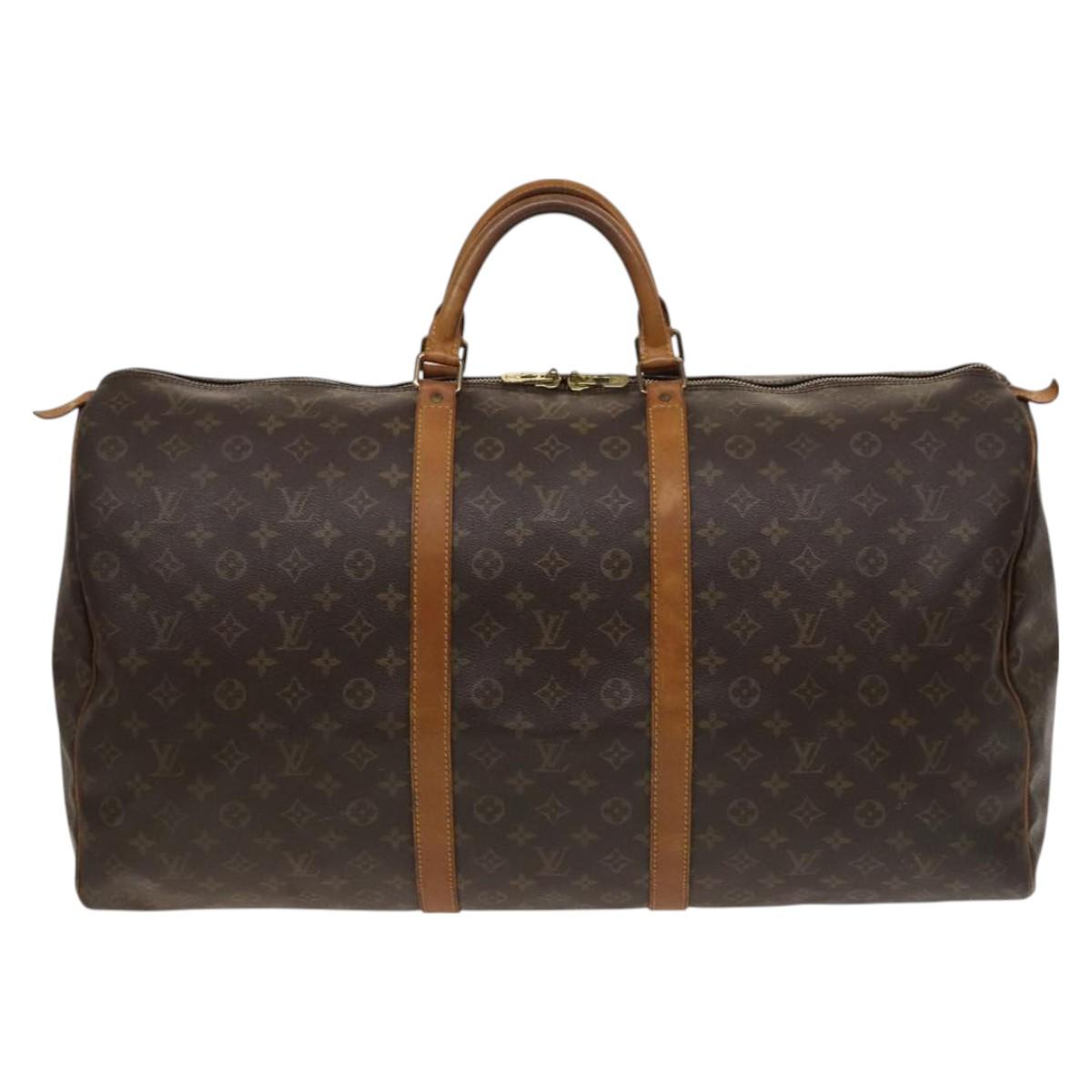 LOUIS VUITTON Monogram Keepall 60 Boston Bag M41422 LV Auth 127361