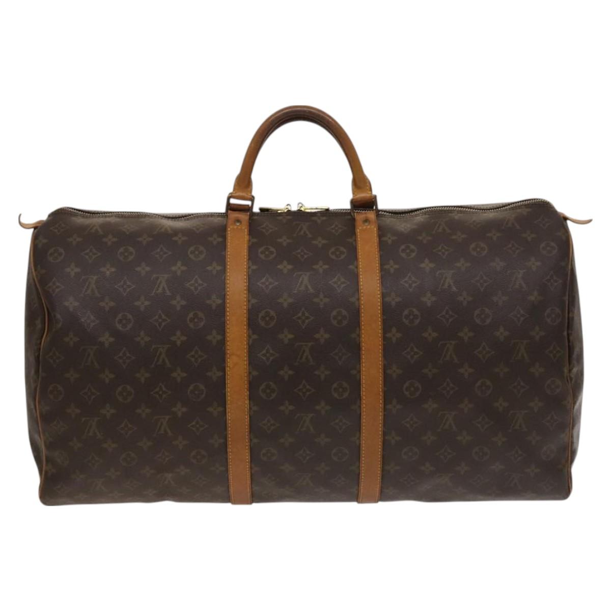 LOUIS VUITTON Monogram Keepall 60 Boston Bag M41422 LV Auth 127361