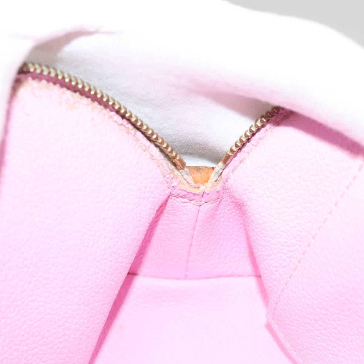 LOUIS VUITTON Monogram Multicolor Pochette Cosmetic White M47354 Auth 127372