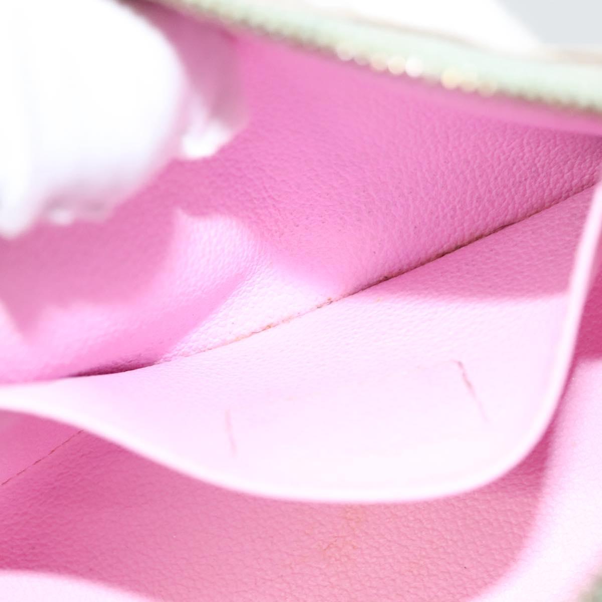 LOUIS VUITTON Monogram Multicolor Pochette Cosmetic White M47354 Auth 127372