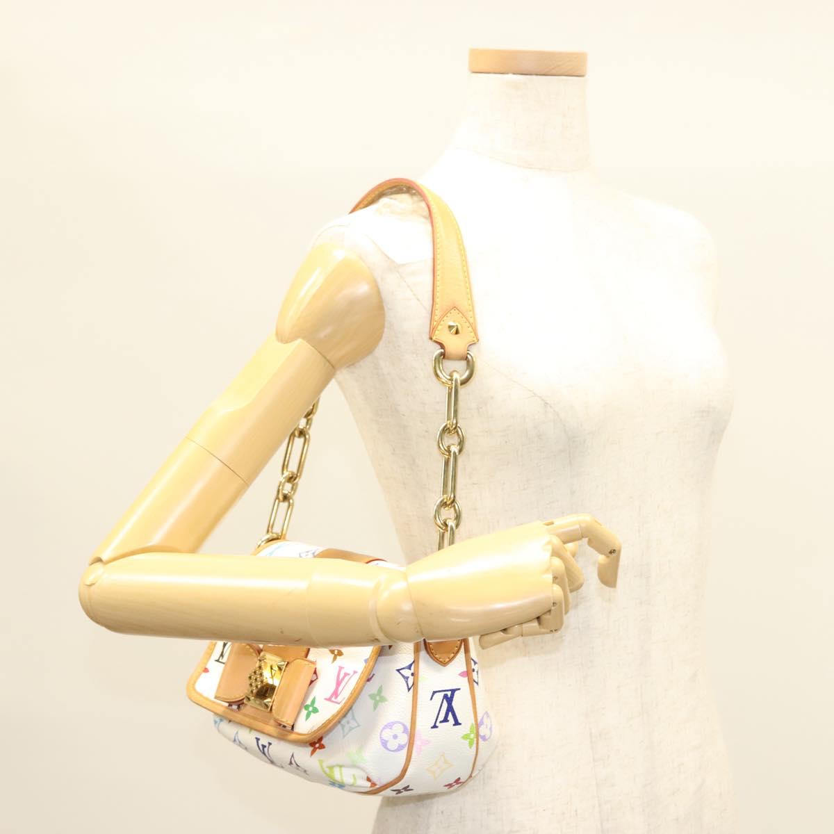 LOUIS VUITTON Monogram Multicolor Patty Shoulder Bag White M40305 Auth 127416SAV