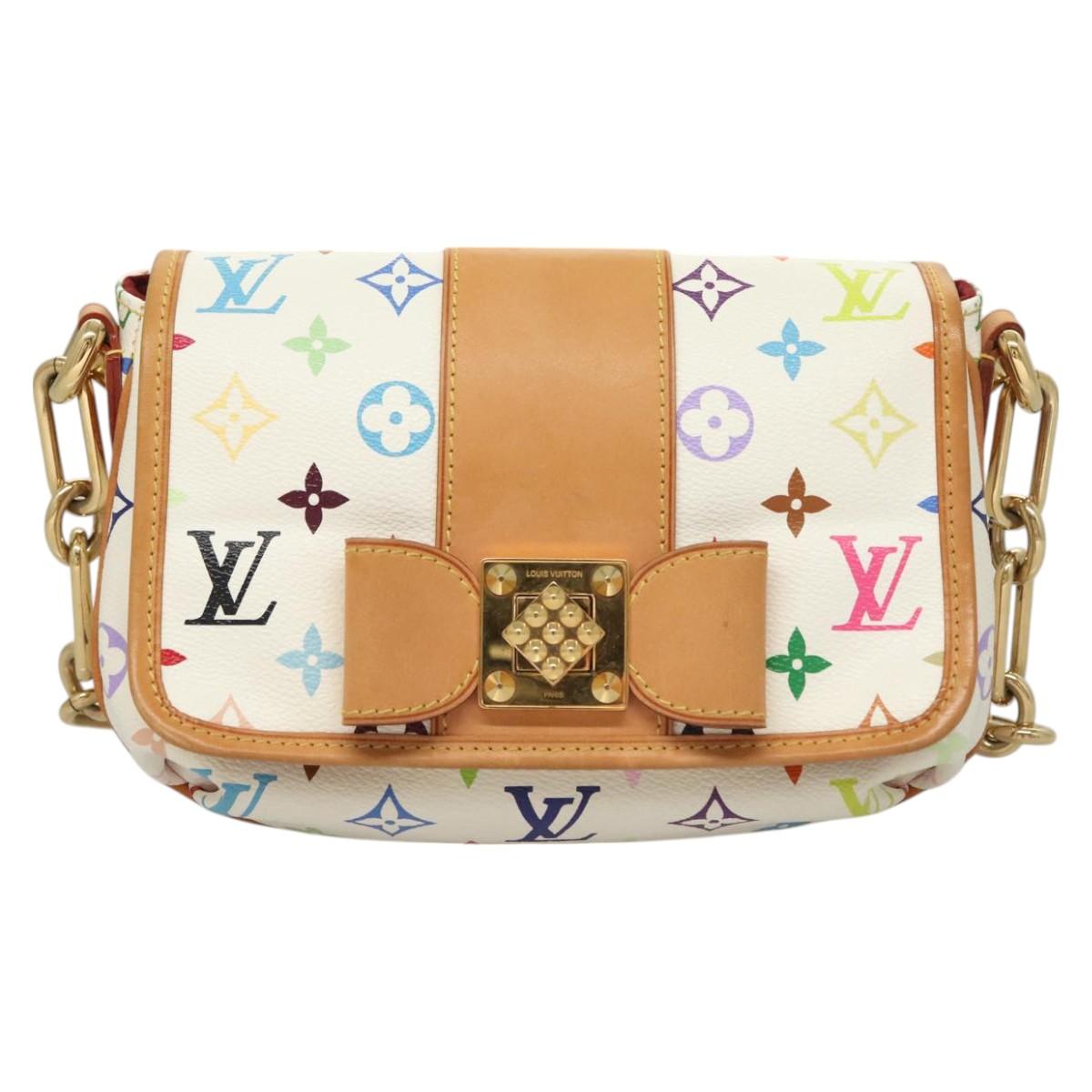 LOUIS VUITTON Monogram Multicolor Patty Shoulder Bag White M40305 Auth 127416SAV