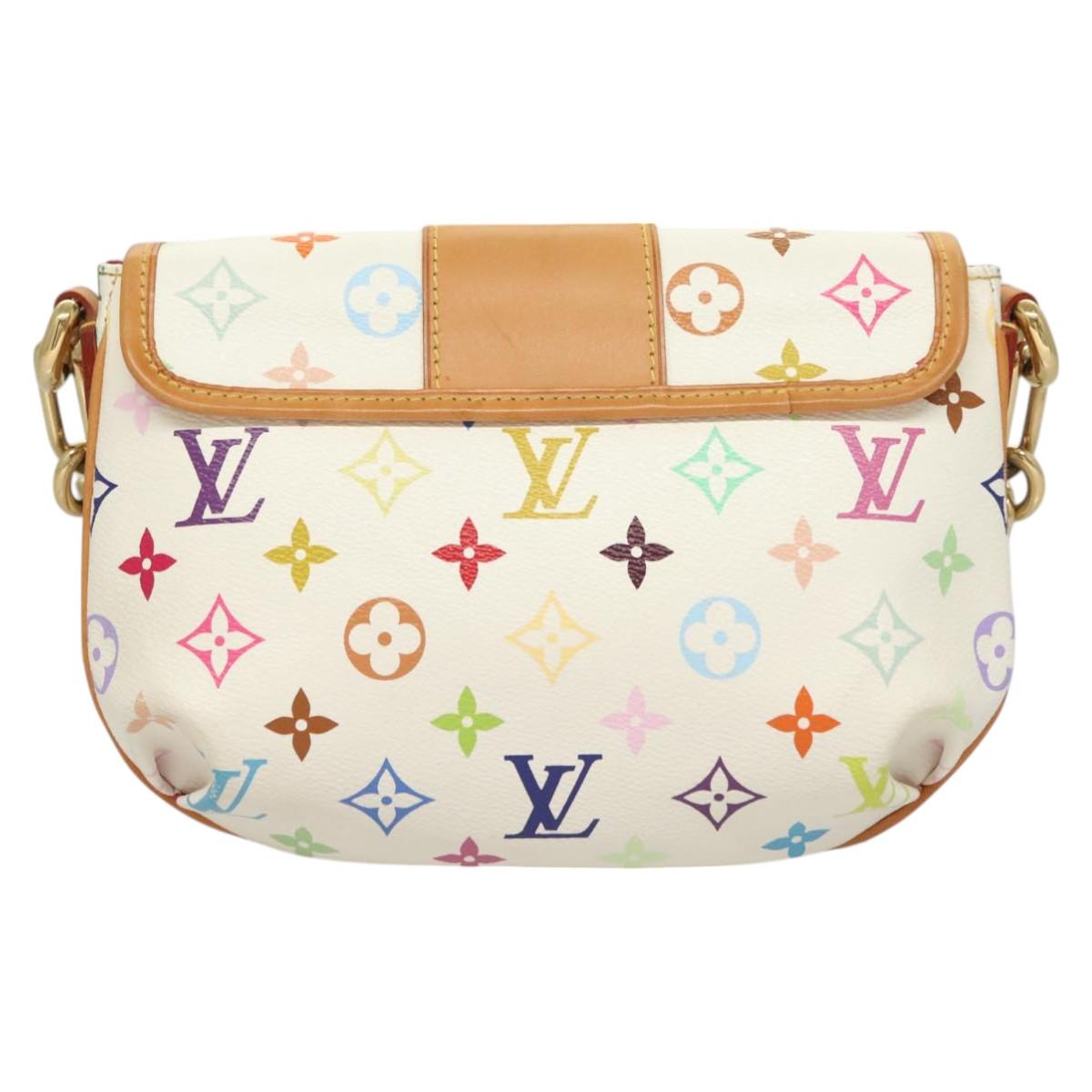 LOUIS VUITTON Monogram Multicolor Patty Shoulder Bag White M40305 Auth 127416V