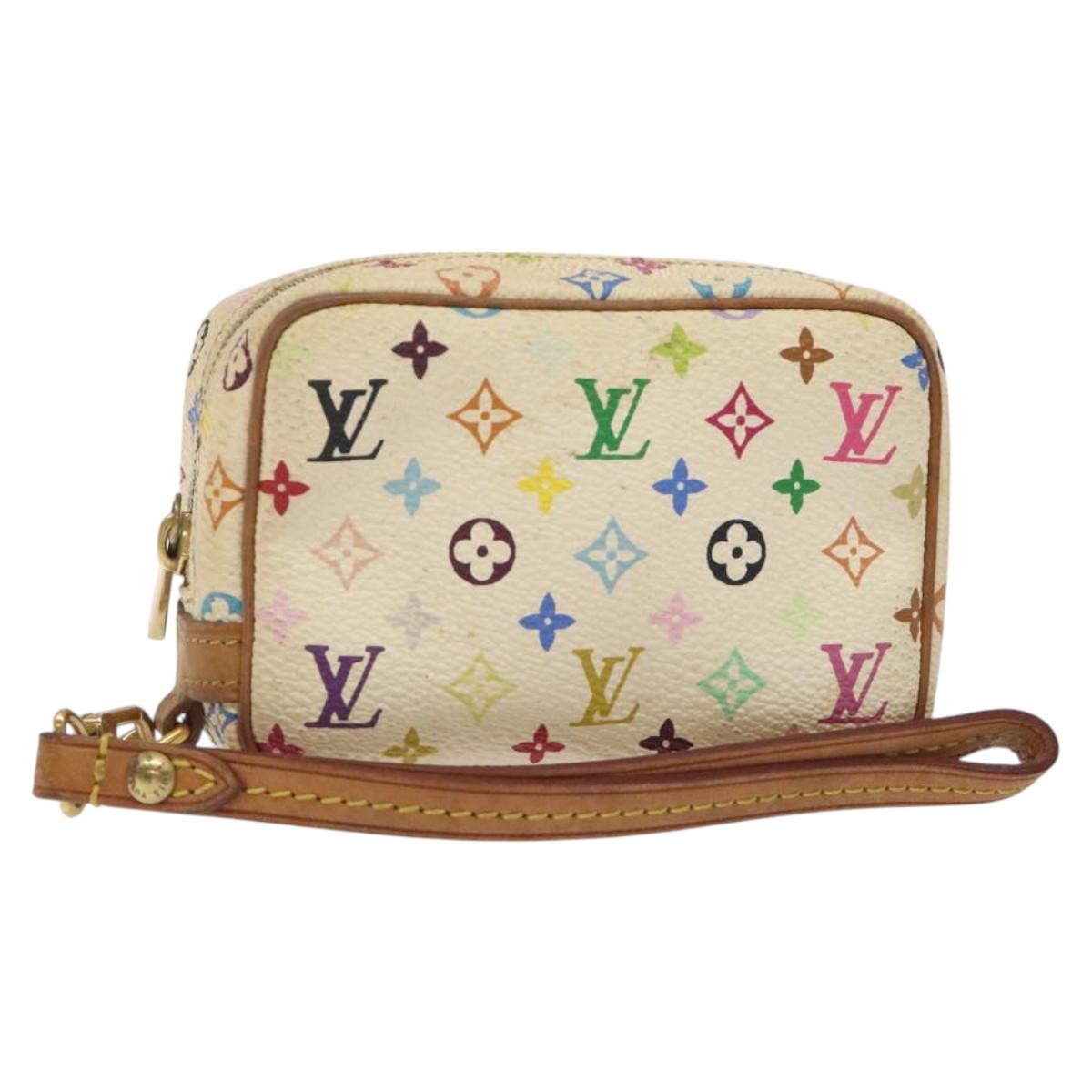 LOUIS VUITTON Monogram Multicolor Trousse Wapity White M58033 LV Auth 127417