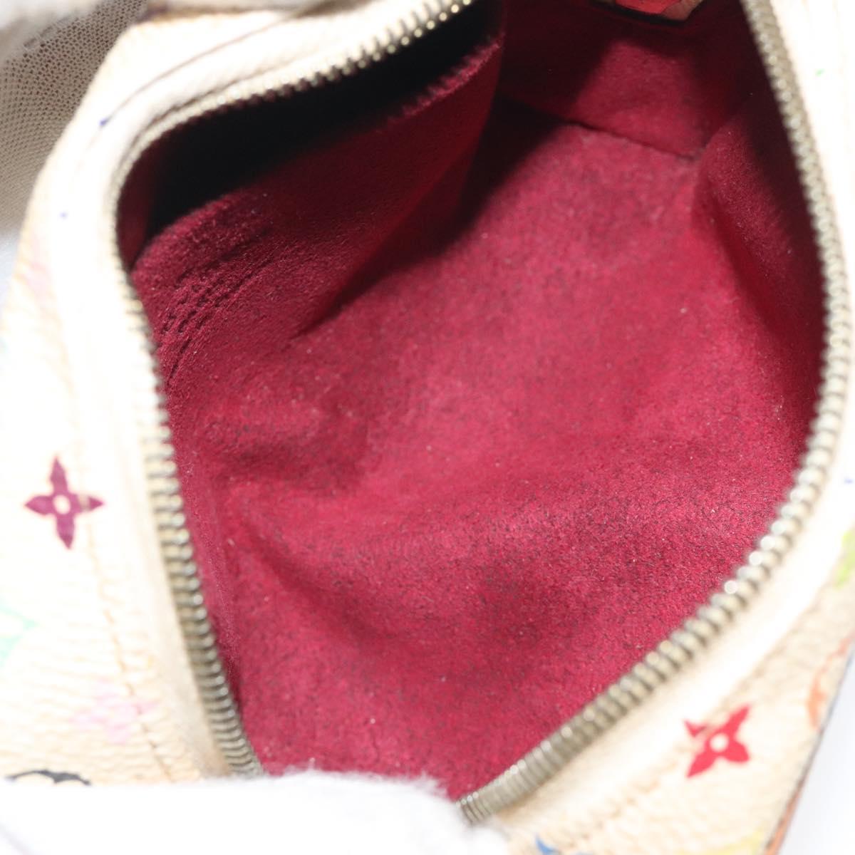 LOUIS VUITTON Monogram Multicolor Trousse Wapity White M58033 LV Auth 127417