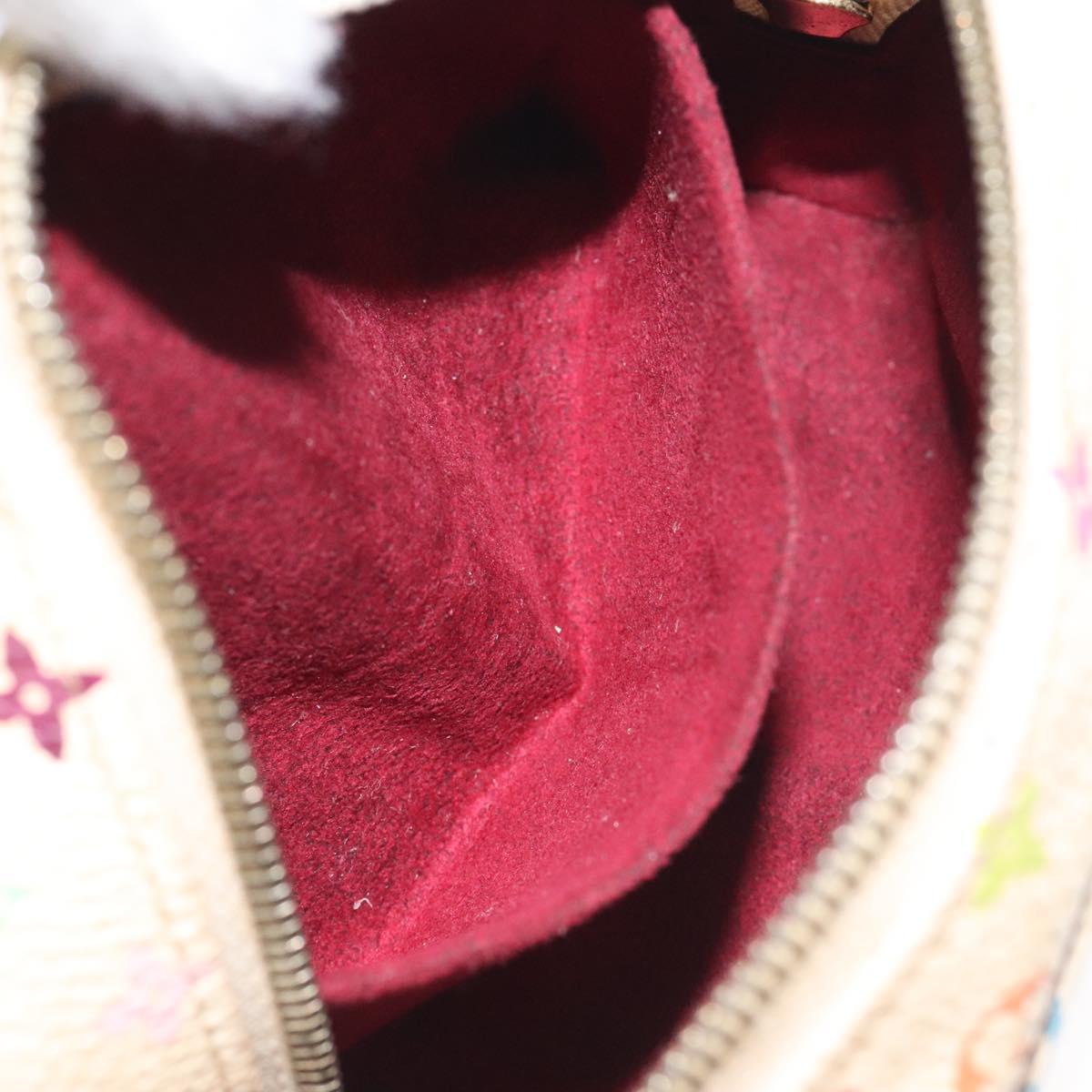 LOUIS VUITTON Monogram Multicolor Trousse Wapity White M58033 LV Auth 127417