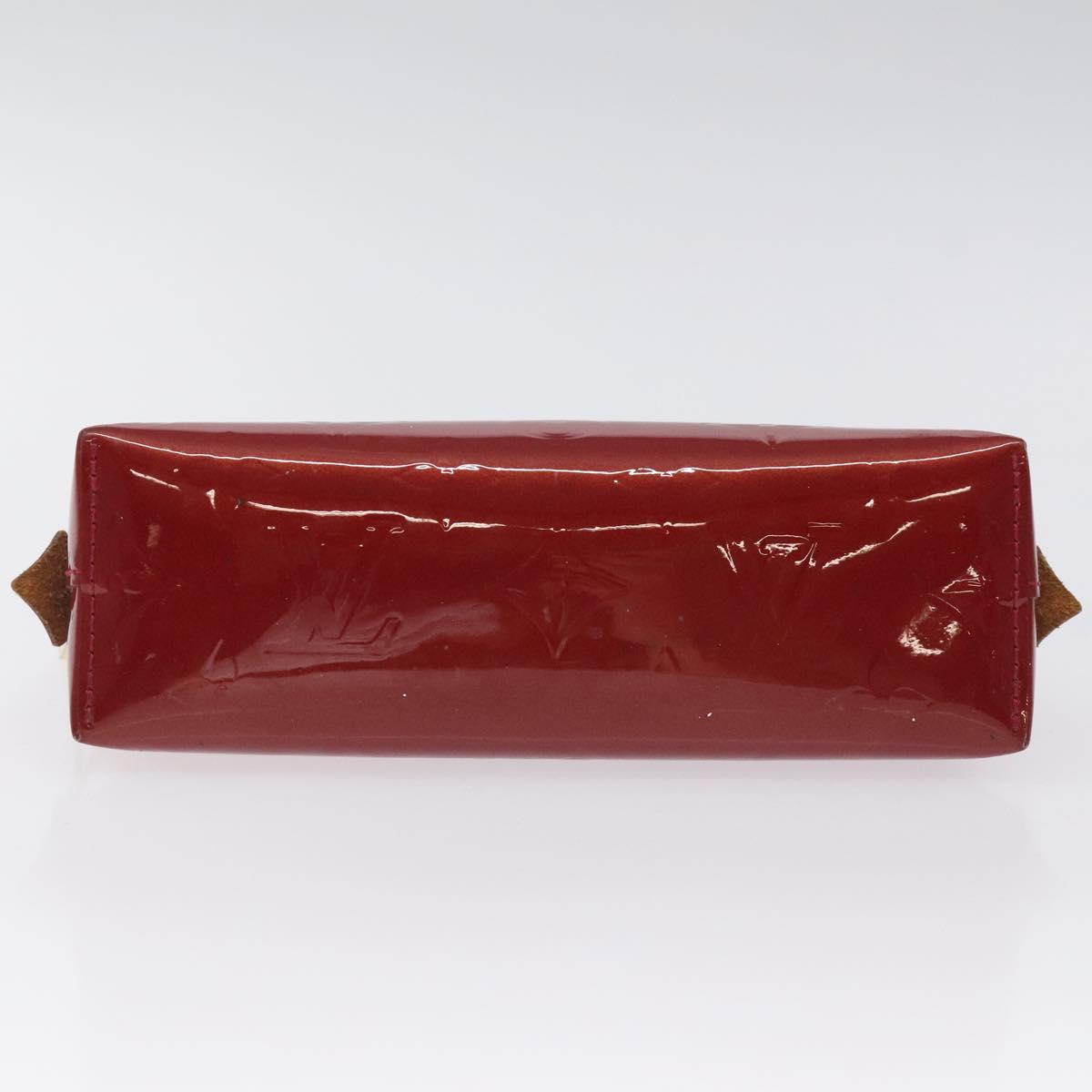 LOUIS VUITTON Vernis Pochette Cosmetic Pouch Pomme D'amour M91496 LV Auth 127419