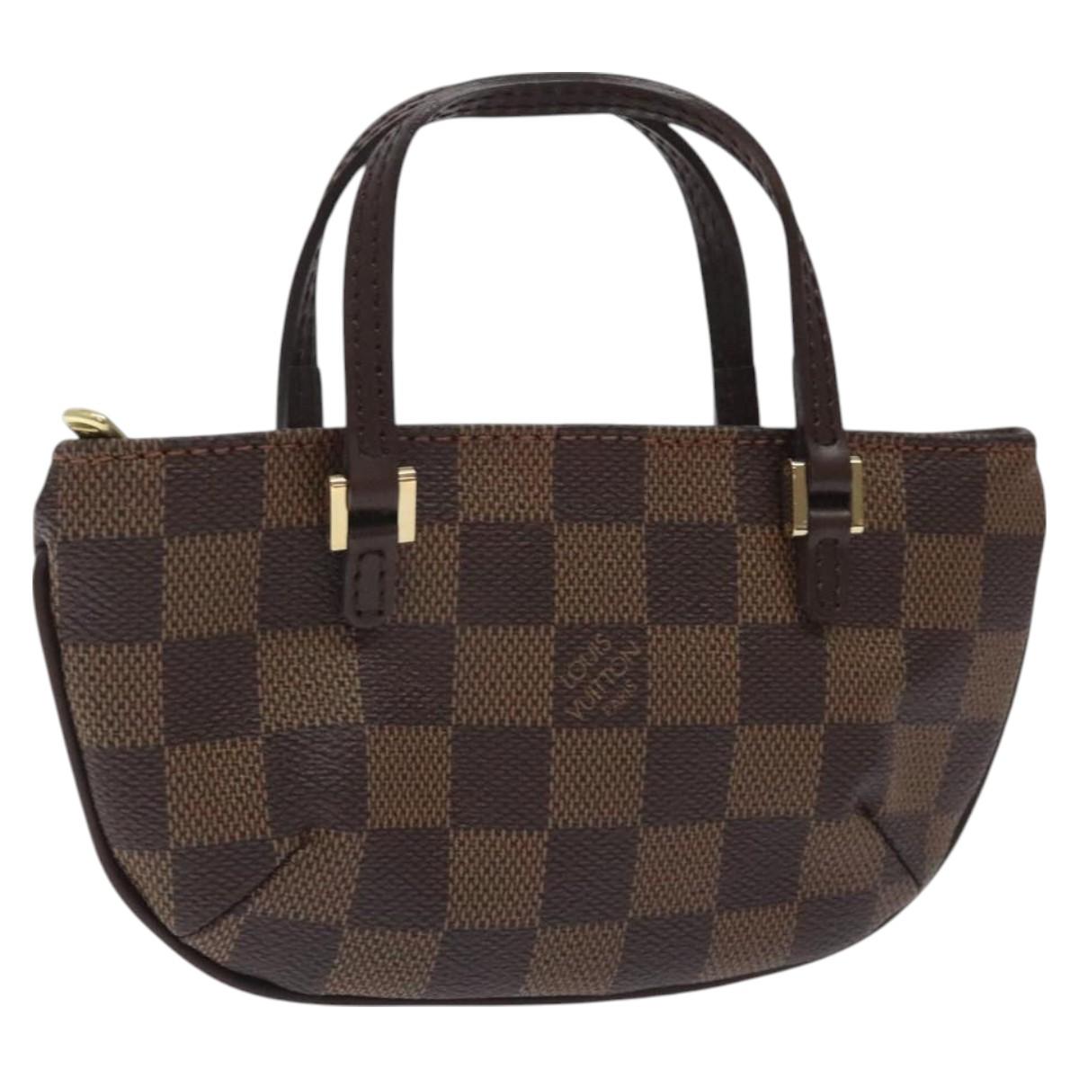 LOUIS VUITTON Damier Ebene Manosque GM Accessory Pouch N51120 LV Auth 127420