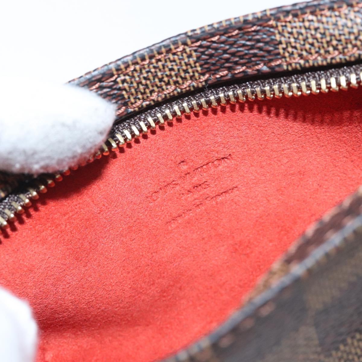 LOUIS VUITTON Damier Ebene Manosque GM Accessory Pouch N51120 LV Auth 127420