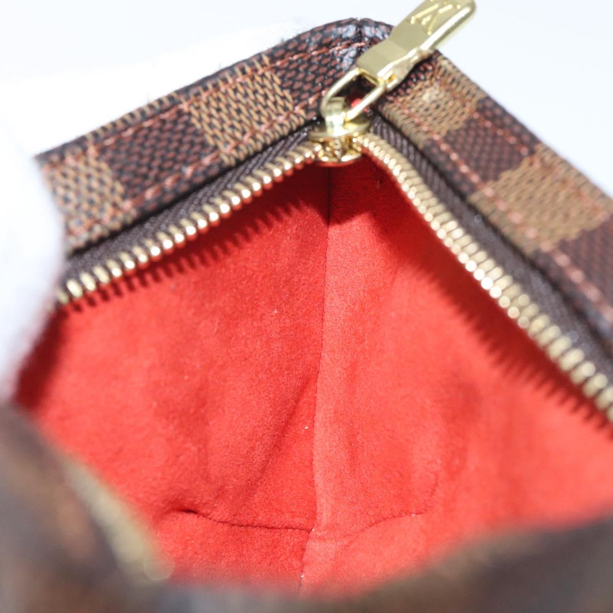 LOUIS VUITTON Damier Ebene Manosque GM Accessory Pouch N51120 LV Auth 127420