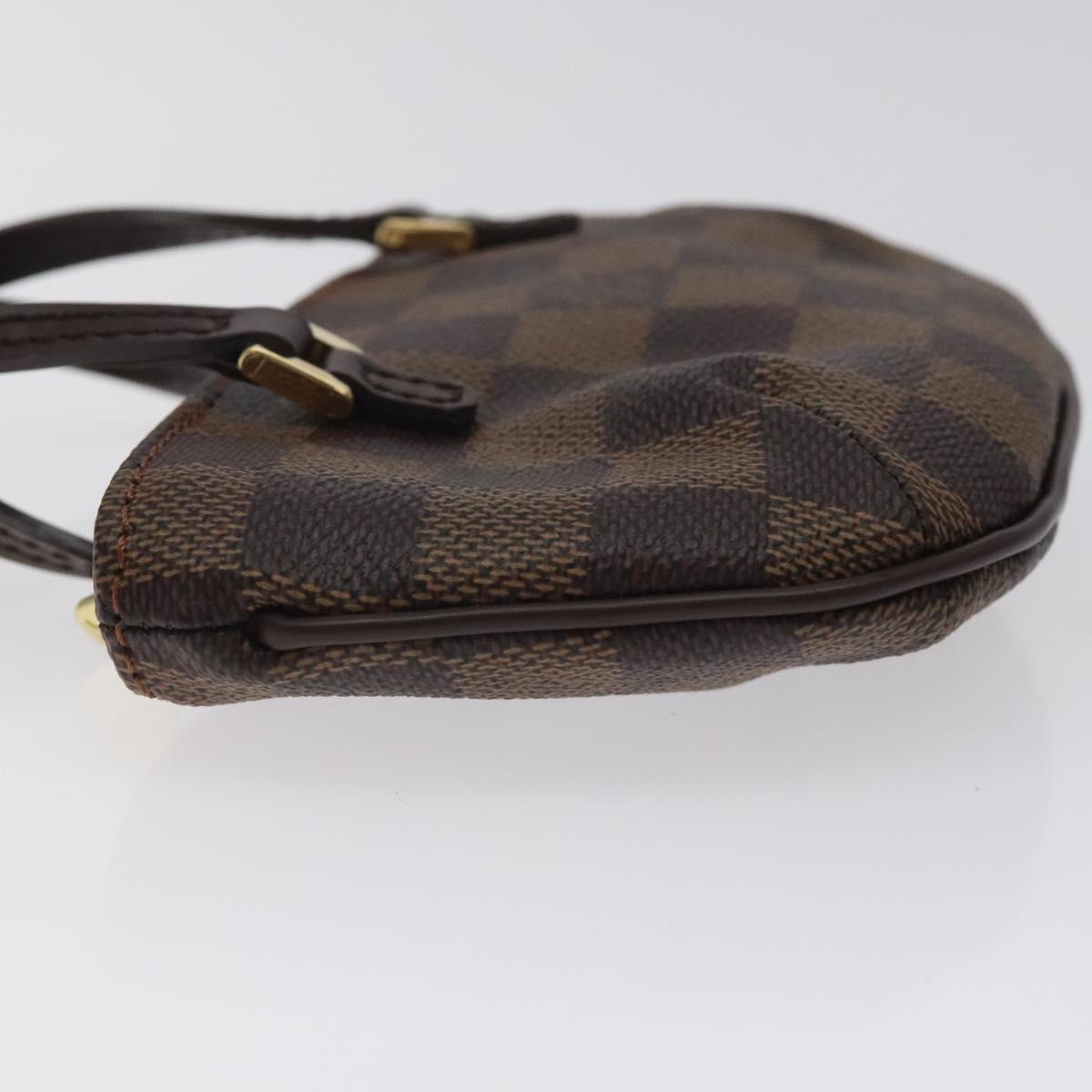 LOUIS VUITTON Damier Ebene Manosque GM Accessory Pouch N51120 LV Auth 127420