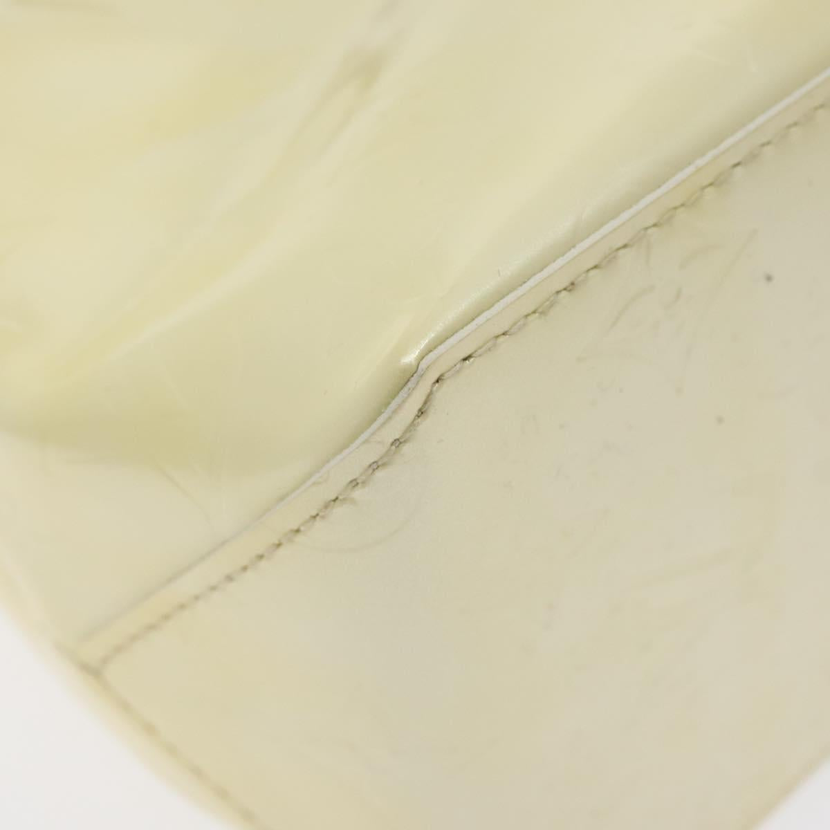 LOUIS VUITTON Monogram Vernis Reade PM Hand Bag Perle M91336 LV Auth 127438