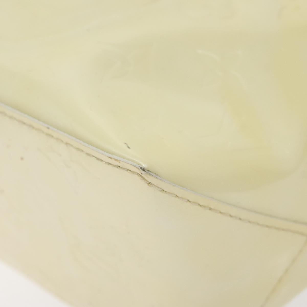 LOUIS VUITTON Monogram Vernis Reade PM Hand Bag Perle M91336 LV Auth 127438