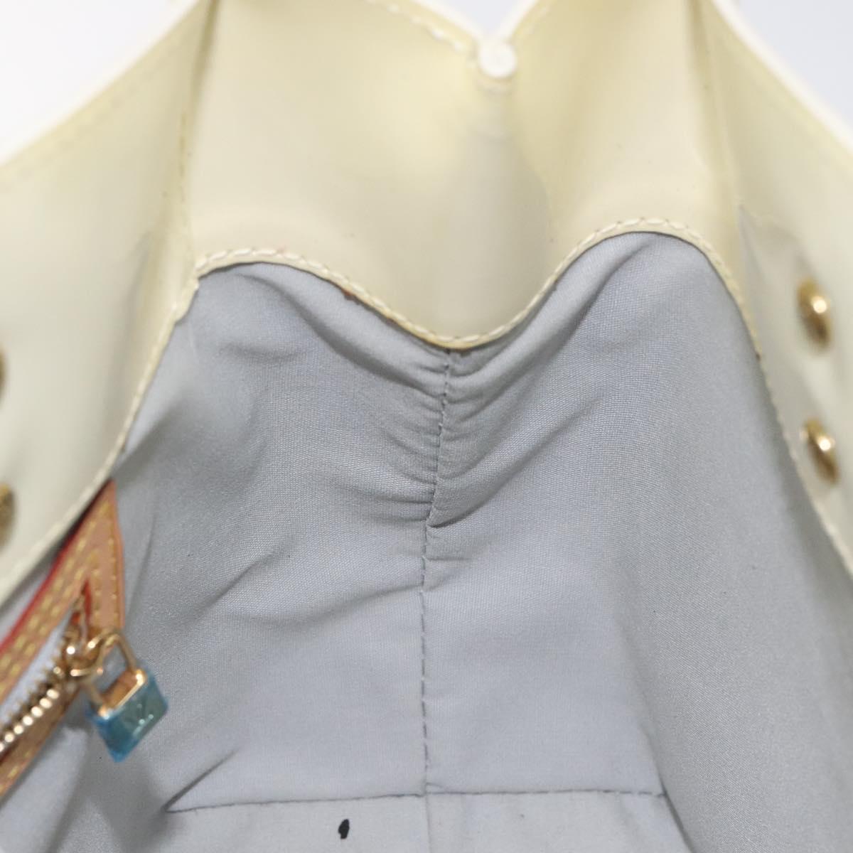 LOUIS VUITTON Monogram Vernis Reade PM Hand Bag Perle M91336 LV Auth 127438