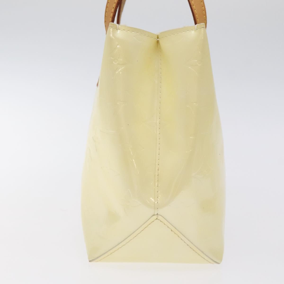 LOUIS VUITTON Monogram Vernis Reade PM Hand Bag Perle M91336 LV Auth 127438