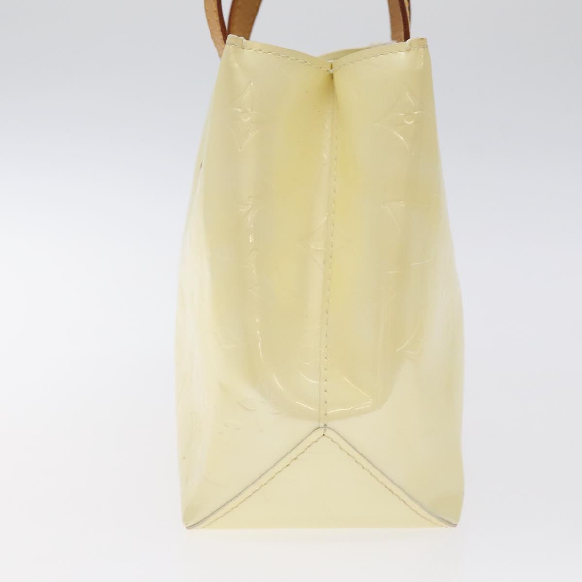 LOUIS VUITTON Monogram Vernis Reade PM Hand Bag Perle M91336 LV Auth 127438