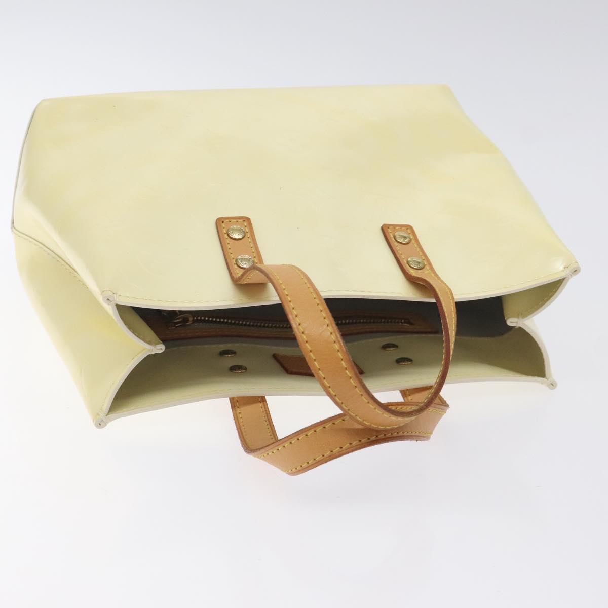 LOUIS VUITTON Monogram Vernis Reade PM Hand Bag Perle M91336 LV Auth 127438