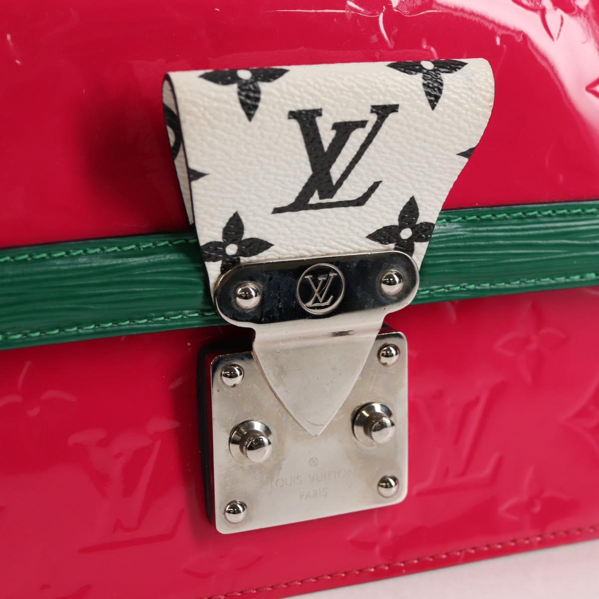 LOUIS VUITTON Vernis Winewood PM Shoulder Bag Rose Pop M90443 LV Auth 127441M