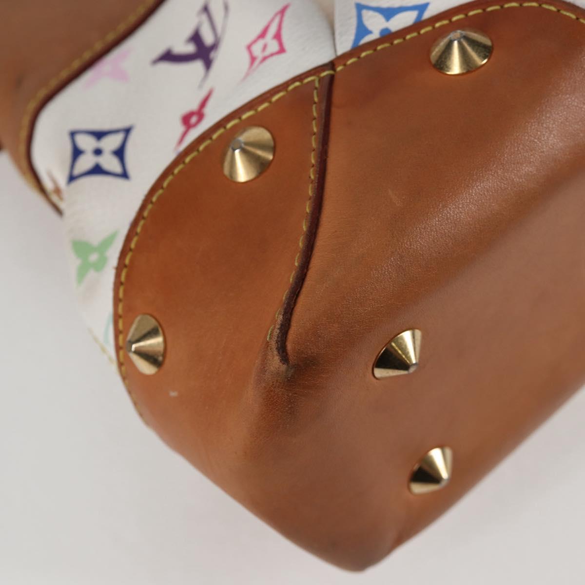 LOUIS VUITTON Monogram Multicolor Judy MM Bag 2Way White M40255 LV Auth 127443