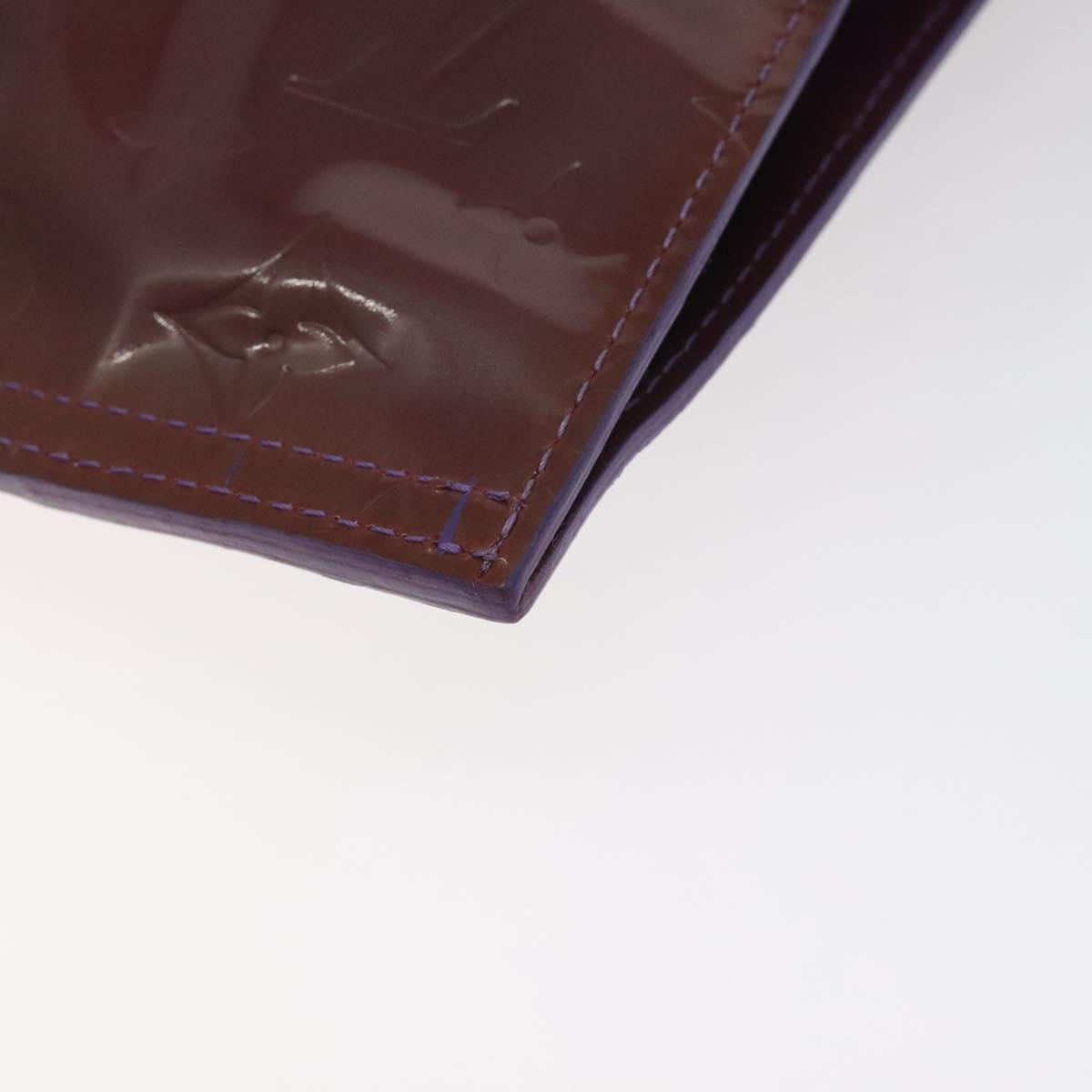 LOUIS VUITTON Monogram Vernis Stanton Tote Bag Purple Viole M91079 Auth 127464