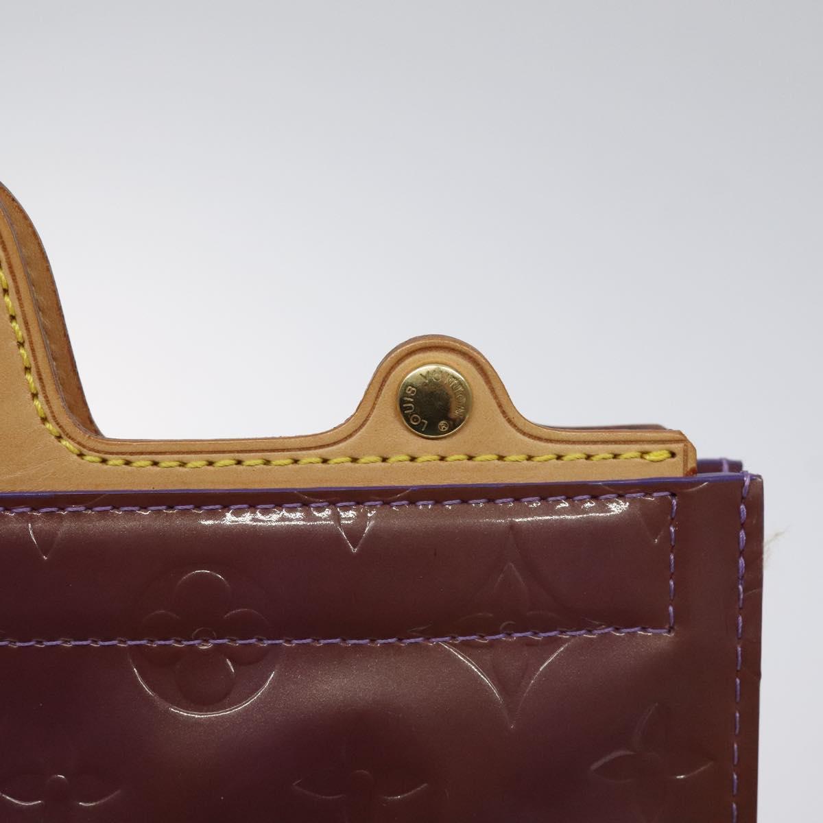 LOUIS VUITTON Monogram Vernis Stanton Tote Bag Purple Viole M91079 Auth 127464