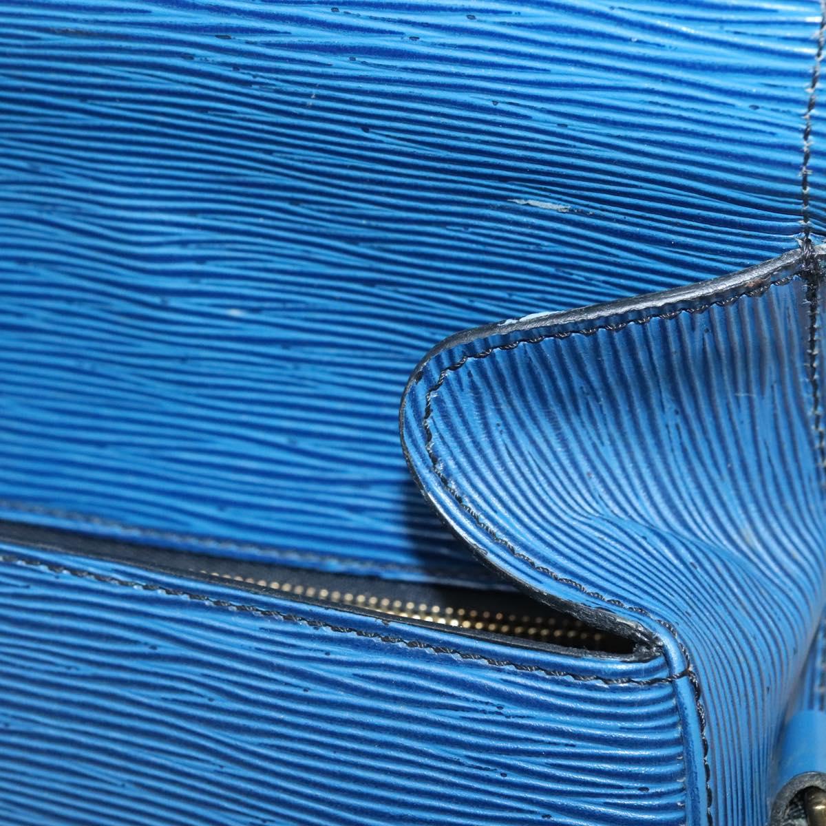 LOUIS VUITTON Epi Saint Cloud GM Shoulder Bag Toledo Blue M52195 LV Auth 127467