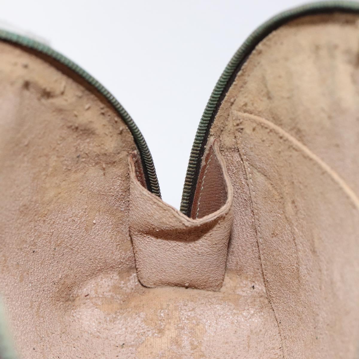 LOUIS VUITTON Monogram Trousse Demi Ronde Cosmetic Pouch M47520 LV Auth 127488