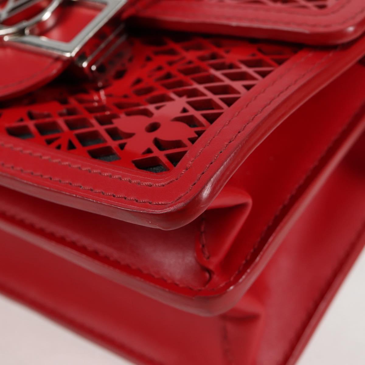 LOUIS VUITTON Monogram Lace Dauphine Mini Shoulder Bag Red M20359 Auth 127494M