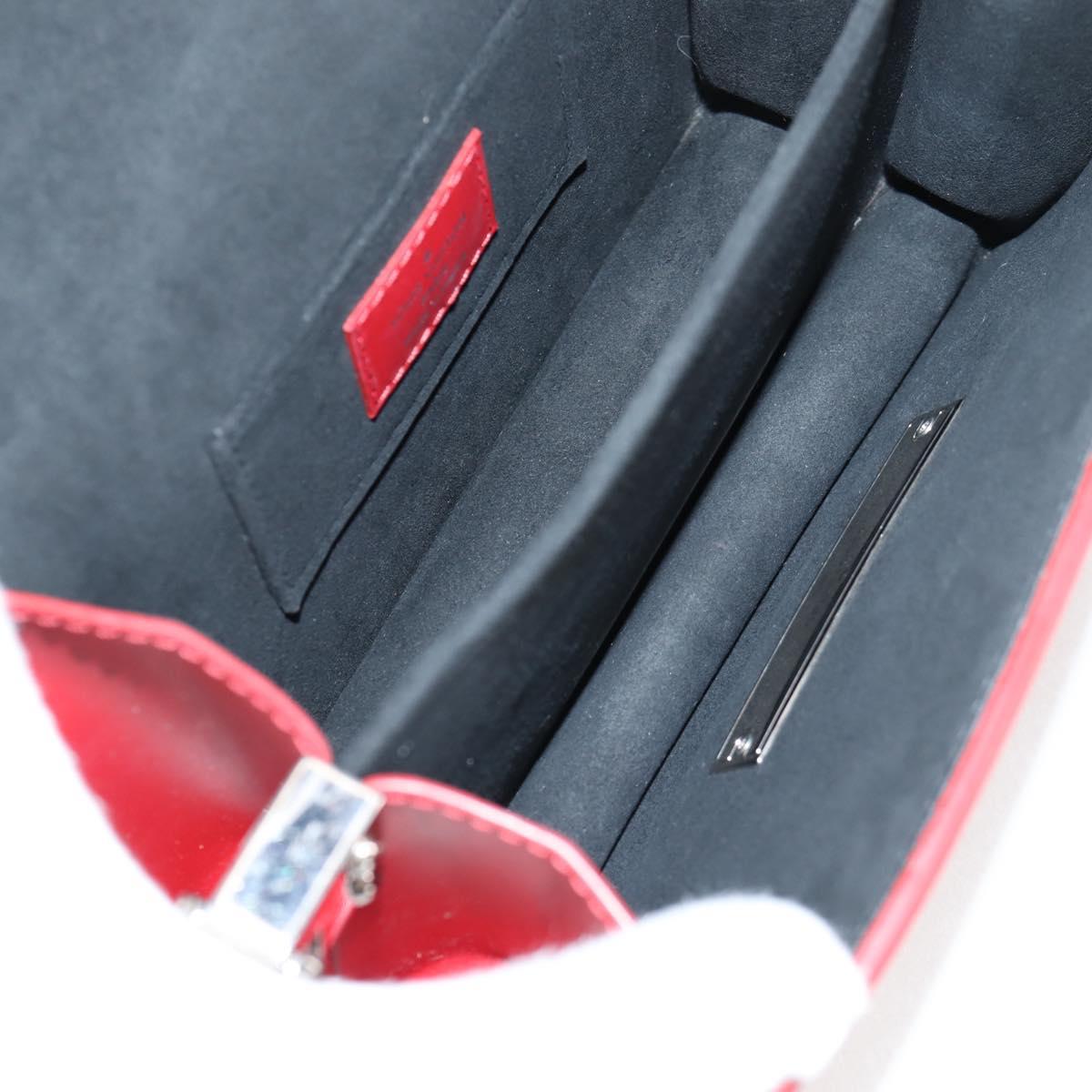 LOUIS VUITTON Monogram Lace Dauphine Mini Shoulder Bag Red M20359 Auth 127494M